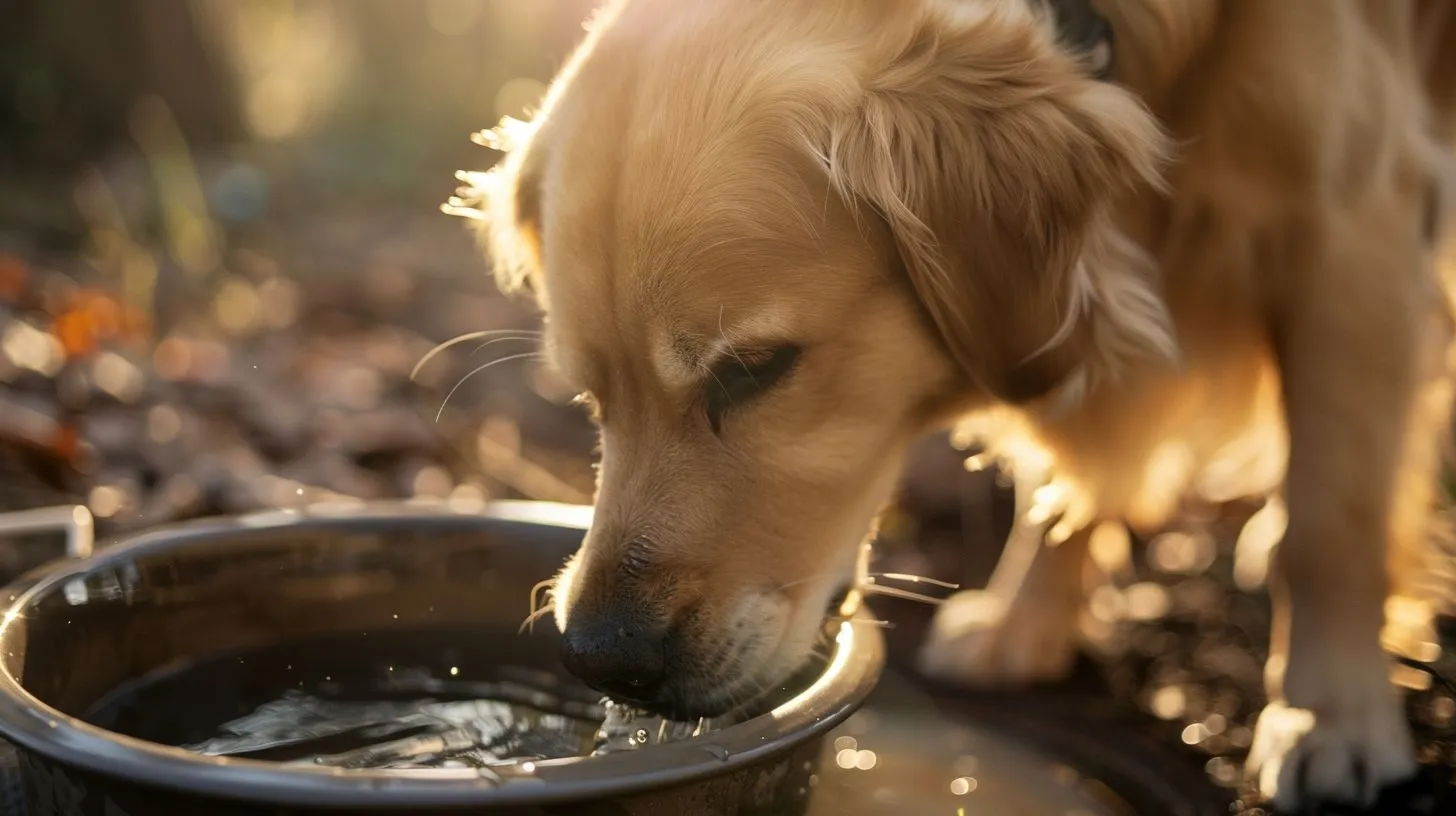 Helping a Dog With Difficulty Drinking Water