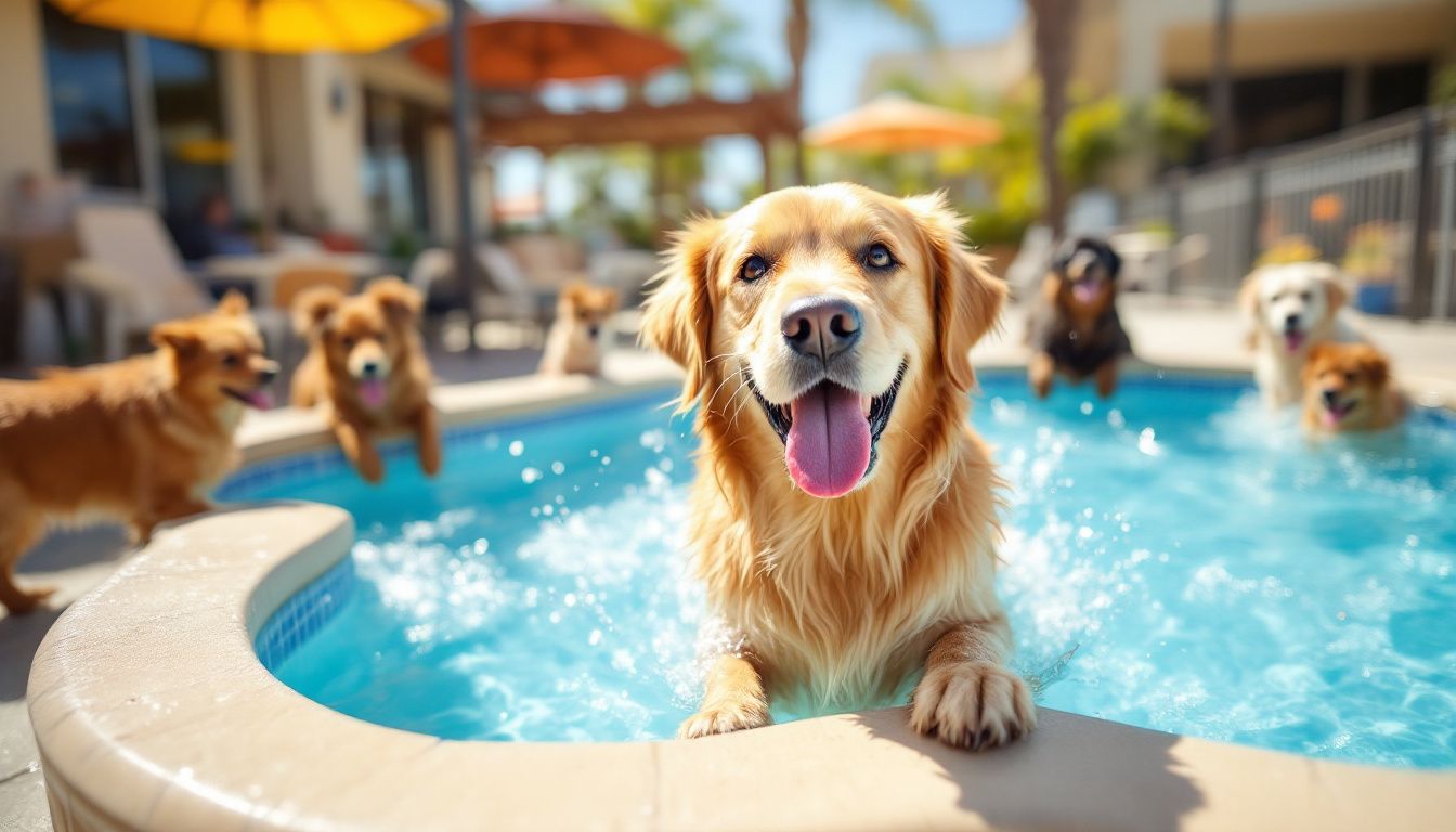 Palm Beach Dog Pool And Play Patio